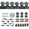 thumbnail image 2 of Bloques de construcción militares populares, soldados de las fuerzas especiales fantasma, figuras de bandidos, accesorios, pistolas, mochilas, chalecos, cinturones, armas, juguetes para niños, 2 of 5