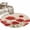 Red, variant on Red Poppy Round Area Rug 3.3Ft Washable Circle Rugs for Dining Room Table, Spring Summer Farmhouse Flowers Watercolor Non-Slip Carpet Floor Mats Indoor Outdoor Carpet Runner Aesthetic Home Decor