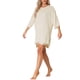 thumbnail image 4 of Conjunto de lounge oversized INSPIRE CHIC para mujer, sudaderas de entrenamiento, camiseta con pantalones cortos de ciclista, conjuntos L beige, 4 of 6