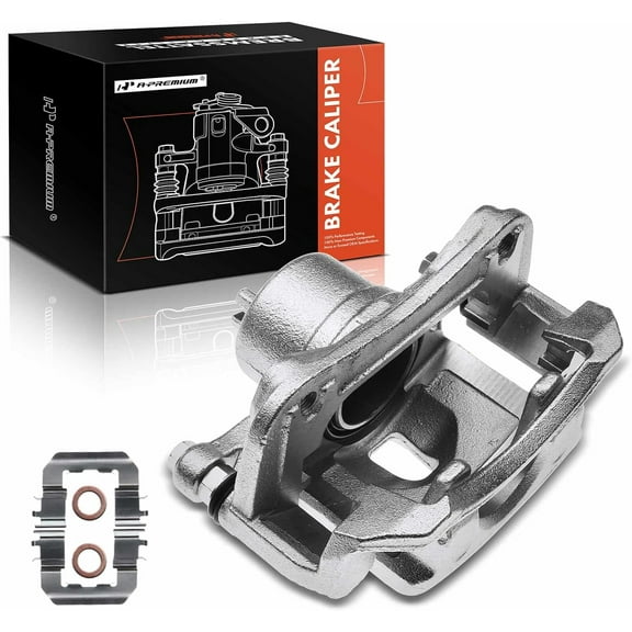 A-Premium Disc Brake Caliper Assembly with Bracket Compatible with Hyundai Elantra GT Veloster 2013-2017 Kia Forte Forte5 2014-2018 Front Passenger Side