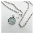 thumbnail image 2 of Portamonedas Bisel Dime USA 10 Cent Collar de eslabones en tono plateado Piezas del kit de cadena de 24", 2 of 5