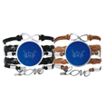 thumbnail image 1 of Star Universe Cancer Constellation Bracelet Hand Strap Leather Rope Wristband Double Set, 1 of 3