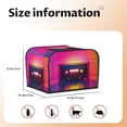 thumbnail image 5 of Lsque Neon Cassette Tape Print 4 Slice Toaster Cover , Kitchen Appliance Dustproof Protector , Toaster Protector Dustproof Kitchen Appliance Cover, 5 of 7