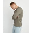 thumbnail image 2 of Hanes Long Sleeve Henley Shirt Mens Originals Ringspun Cotton Three Button S-3XL, 2 of 7