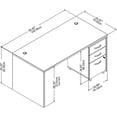 thumbnail image 4 of Studio C 60W Office Desk with File Cabinet in White - Engineered Wood, 4 of 8