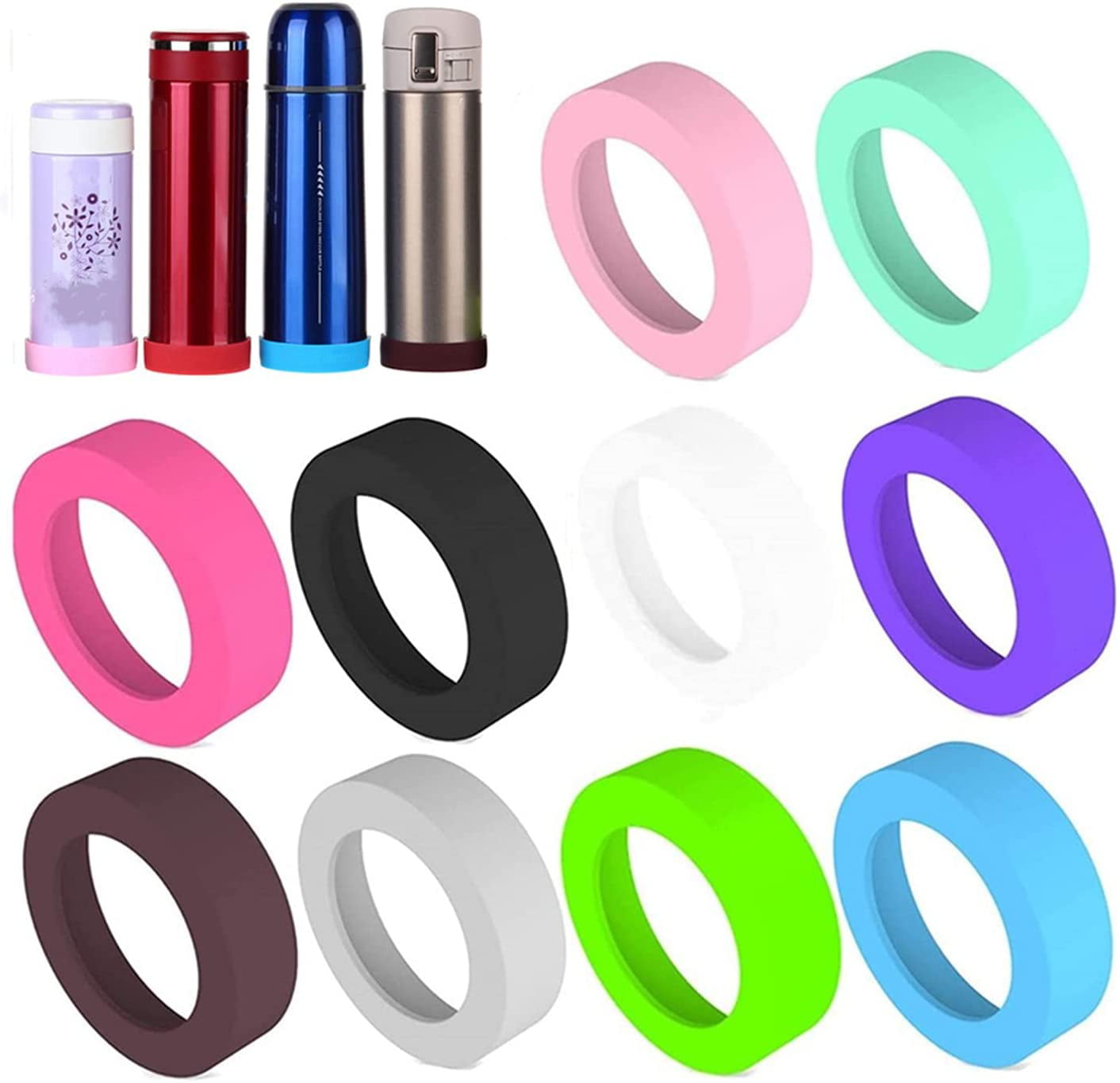 New Silicone Cup Bottom Protective Cover Coasters Mat Heat Insulation Anti-Slip