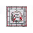 thumbnail image 1 of Christmas Wood Plaid Border Wall Sign Warm Winter Wishes, 1 of 4