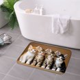 thumbnail image 3 of FJPT Non Slip Flannel Polyester Floor Mat With Cute Kittens Design For Bathroom Kitchen Bedroom Decor 16x24 inch, 3 of 5