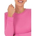 thumbnail image 3 of Women's Micro Waffle Premium Thermal Crew Top, 3 of 3