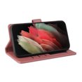 thumbnail image 5 of Wallet Case Compatible with Samsung Galaxy S21 Ultra, Luxury ID Cash Credit Card Slots Holder Carrying Pouch Folio Flip PU Leather Cover [Magnetic Hard Case] for Samsung Galaxy S21 Ultra,Rosegold, 5 of 8