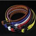 thumbnail image 3 of Imitation leather Wide Waist Belts for Men Metal Pin Buckle Belt Fashion Versatile Elastic Cinch Belt Yellow One Size, 3 of 3