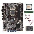 thumbnail image 1 of B75 BTC Mining Motherboard+Random CPU+DDR3 4GB 1600Mhz RAM+128G SSD+SATA Cable+Switch Cable LGA1155, 1 of 5