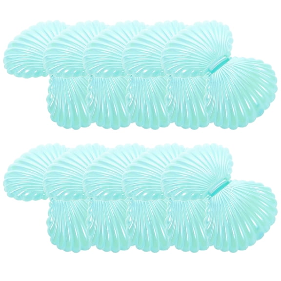 Masteelf 10pcs Sea Shells Candy Boxes Seashell Trinket Boxes Mermaid Jewelry Case Shell Party Favor Container For Wedding Baby Shower Supplies