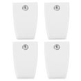 thumbnail image 1 of White ABS Plastic Desk Divider Clamps for Home Use with Simple Sturdy Design 4pcs, 1 of 8