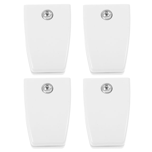 Pinces Séparatrices de Bureau en Plastique ABS Blanc pour la Maison avec Design Simple et Robuste 4 Pcs