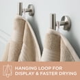 thumbnail image 4 of TOWN & COUNTRY EVERYDAY 4-Piece Solid Dobby Border Washcloth Set, 13"x13", 100% Cotton, Plush & Absorbent 650GSM, Beige, 4 of 9