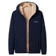 thumbnail image 3 of Suéter con capucha y cárdigan de polar grueso con forro polar, chaqueta informal holgada de talla grande para hombre, chaqueta polar cálida de lana de cordero., 3 of 5