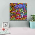thumbnail image 4 of Epic Graffiti 'Cheshire Cat Alice' by Howie Green, Canvas Wall Art, 12"x12", 4 of 8