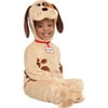Party City Pound Puppies Halloween Costume for Babies, 0-6 Months, Includes Jumpsuit with Attached Tail and Hood