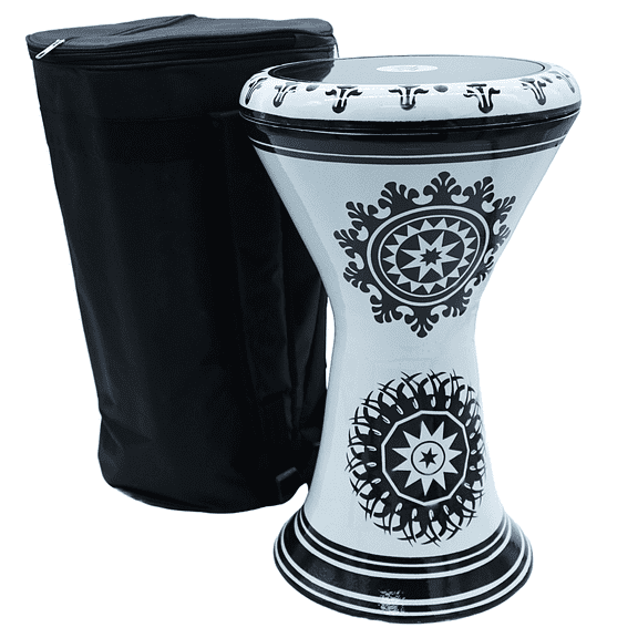 The 18'' Zaza Percussion Horizon - Egypt Style Darbuka Doumbek - Black Star