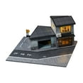 thumbnail image 4 of Modelo de escena de tienda de comestibles a escala 1/64, miniatura auténtica con luz, decoración del hogar con estacionamiento para diseño, escritorio, 4 of 8