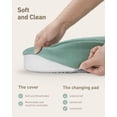 thumbnail image 3 of Cambiador Blissful Diary para bebés, impermeable y con funda, color verde, 3 of 7