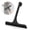 Black, variant on 11"2 in 1 Silicone Shower Squeegee with Hook Dual Sided Design for Bathroom, Shower Doors, Mirrors