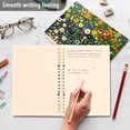 thumbnail image 4 of FORMRS 1-Subject Spiral Notebook 8" x 5" College Ruled 60 Refillable Sheet A5 Hard Cover, Green Floral Garden, 4 of 7