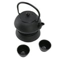 thumbnail image 4 of Cast Iron Tea Kettle, Energy Saving Easy To Use Keep Freshness Cast Iron Kettle With Cups Warmer Strainer Mat For Hotel, 4 of 8