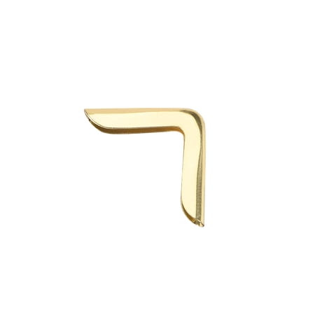 Unique Bargains Metal Book Corner Protectors Edge Cover Guard 15 x 15 x 3mm Gold Tone 50Pcs