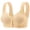 Beige# Womens Bras, variant on Wirefree Everyday Bras for Women Breathable Large Bust Bras Bralette No Padding Lift Front Closure,Womens Bras Large Bust Bras