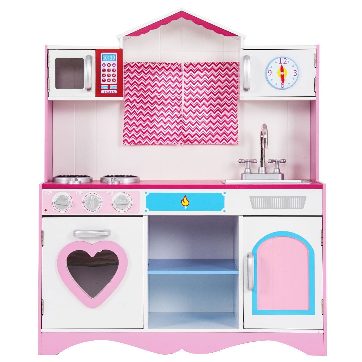 Gymax Wood Kitchen Toy Kids Cooking Pretend Play Set Toddler Wooden Gymax Wood Kitchen Toy Kids Cooking Pretend Play Set Toddler Wooden Playset Gift