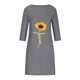 thumbnail image 2 of Vestido Sexy para las Mujeres con Cuello en V Impreso Suelto de Algodón Vestido Midi, Vestido Casual de las Mujeres, 2 of 4
