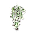 thumbnail image 2 of Flores artificiales colgantes para exteriores: plantas de pensamientos de plástico de aspecto realista para la decoración de patios, jardines, terrazas y balcones. Vegetación artificial resis, 2 of 6