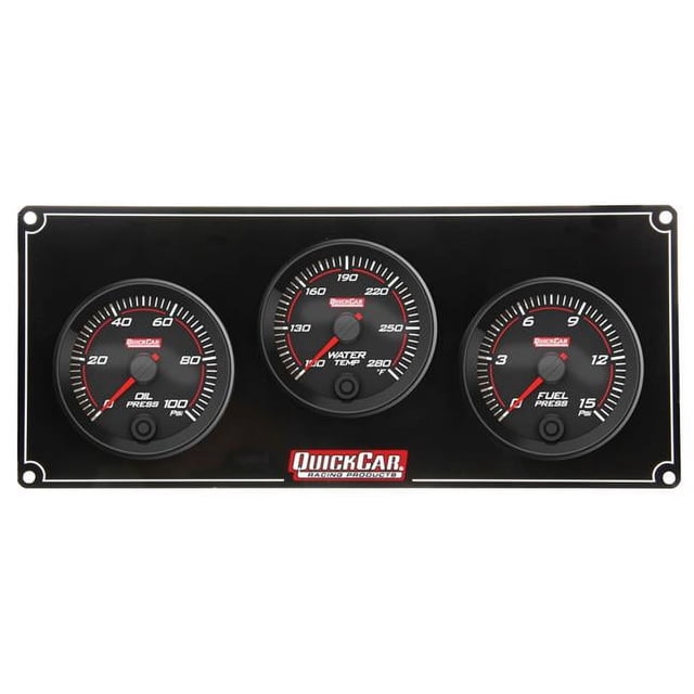 Redline 3 Gauge Oil Pressure - Water Temperature - Fuel Pressure Panel