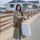 thumbnail image 4 of Sonducket Abrigo de viento para mujer, abrigo de manga larga con botones hacia abajo, ropa de moda para adultos, ropa de otoño y primavera, chaqueta Abrigos y chamarras Caqui L Sonducket AP013528-03, 4 of 6