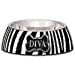 thumbnail image 2 of Loving Pets Milano Small Diva Dog Bowl, Zebra, 2 of 3