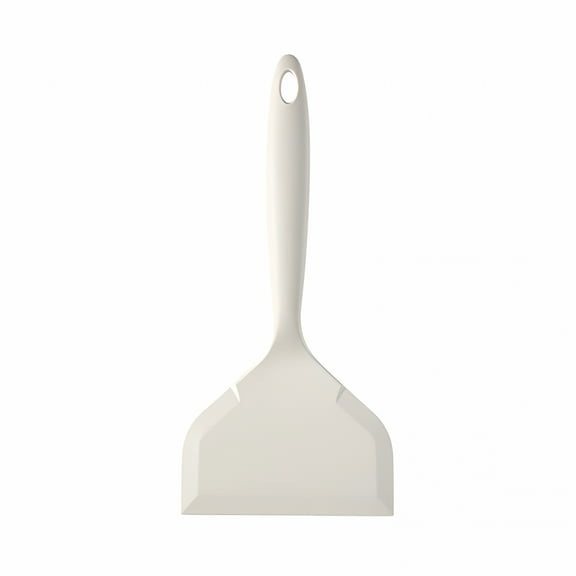 ACDANC Silicone Pancakes Spatula Heat Wide Pancake Turner Non Stick Kitchen Cookware for Omelette Steak Egg Fish Pizza Burger (White) Cooking Utensils