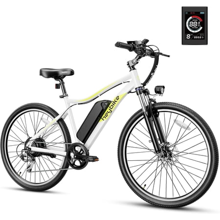 Yoloway Racemax Electric Bike for Adults, 500W 27.5" E-Mountain Bike with 600WH Removable Battery, 7-Speed and Front Suspension Ebike, UL2849