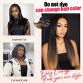 thumbnail image 4 of Peluca Farblick Magic Human Hair de 60 cm con cambio de color del 200% de densidad, 4 of 6