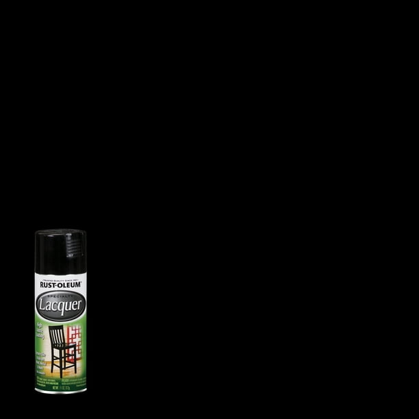 Black, RustOleum Specialty Lacquer Gloss Spray Paint1905830, 11 oz