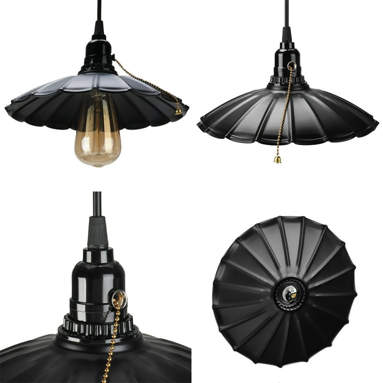 Plug in pendant light with pull chain deals
