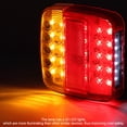 thumbnail image 4 of 2 Uds 12V 20LED Luces Traseras De Dos Colores Para Remolque Truckred Cubierta De Lámpara Amarilla ANGGREK Otros, 4 of 8