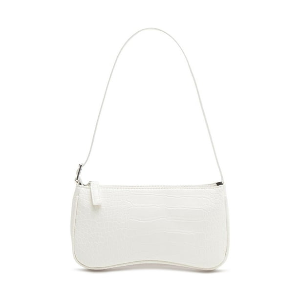 WSRYDJDL Bolso pequeño para mujer, bolsos de hombro ajustables, bolso de mano con patrón de cocodrilo con cierre de cremallera, retro
