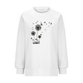 thumbnail image 4 of Weikingp Pullover Sweaters for Women Crewneck Sweatshirt Cotton Sweatshirts for Women Womens Sweatshirts Cute Clothes for Women Multi-color 2XL, 4 of 5
