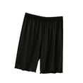 thumbnail image 3 of Tranfacy Women Summer Pajamas Shorts Solid High Waist Five Point Bottom Thin Daily Outer and Indoor Home Loungewear, 3 of 5