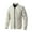 White, variant on IYTR Men's Winter Jacket Solid Color Long Sleeve Warm Thick Full Zipper Stand Collar Padded Outerwear with Pockets Blue M