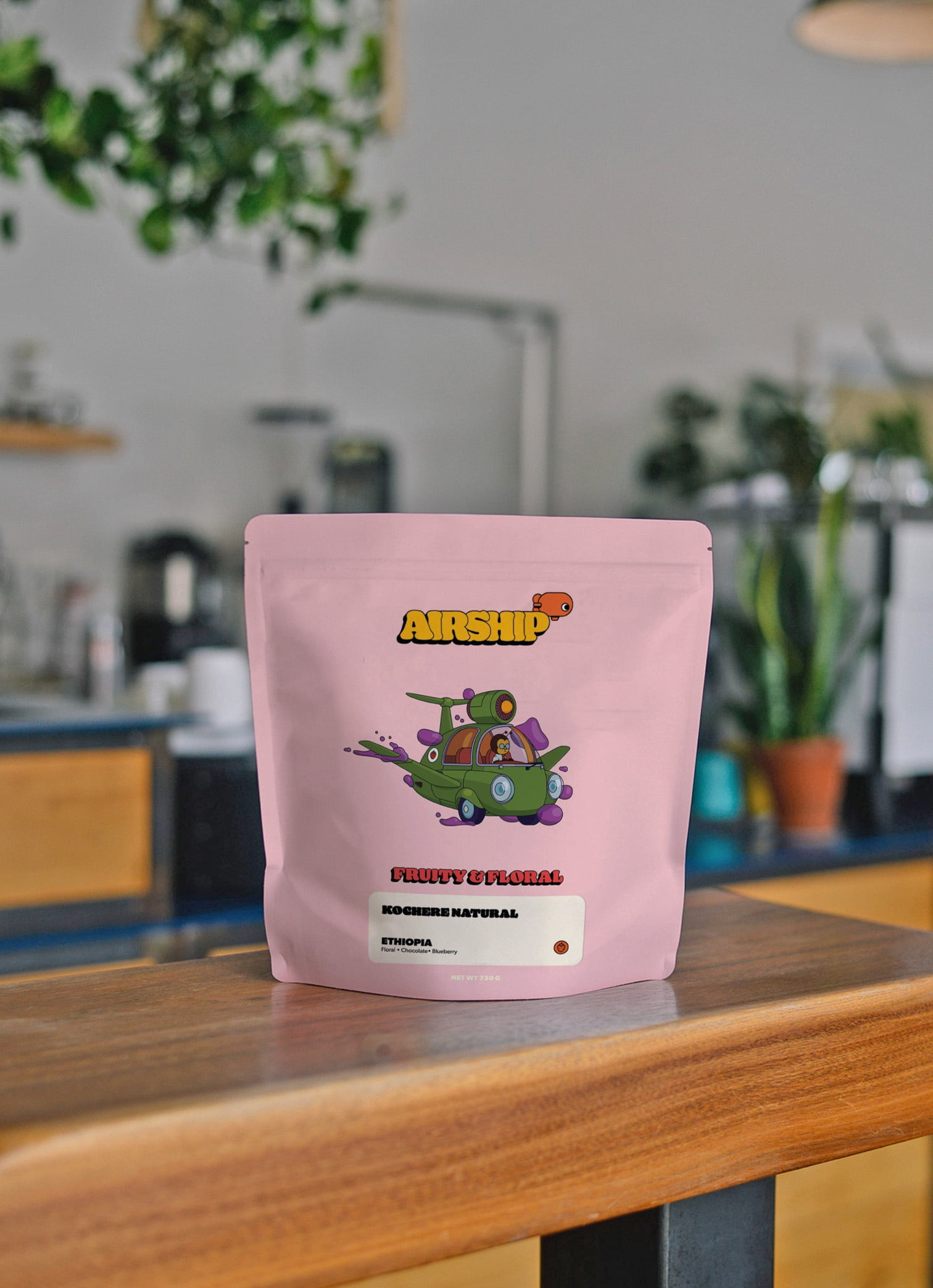 Local Airship Coffee Ethiopia, Light Roast, Whole Coffee Beans, 27 oz, Bentonville