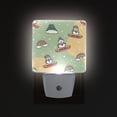 thumbnail image 3 of Christmas Snowman Sledding Rainbow Clouds LED Night Light Sensor Lamp Plug-in Adjustable Brightness 2 Pack, 3 of 7
