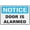 Warning Sign 2, variant on Notice Door Alarmed Open Only For Emergency Exit Reflective Aluminum Sign - 8"x12", Rust Free, Weather Resistant, Waterproof, Easy To Mount - Office, School, Factory, Public Building